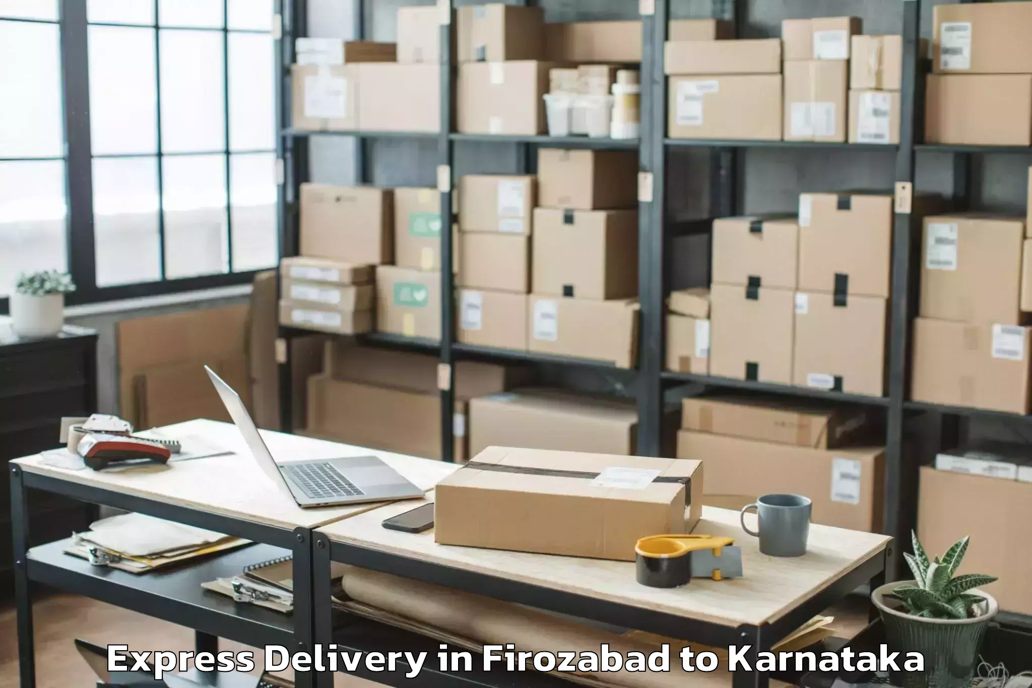 Get Firozabad to Karnataka State Law University Express Delivery